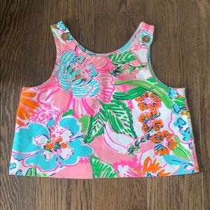 Lilly Pulitzer girls cropped tank top